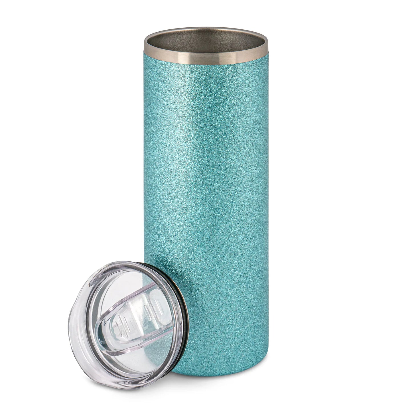 Thermobeker glitter blauw