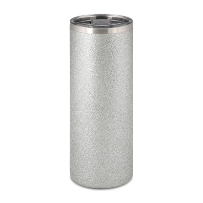 Thermobeker glitter zilver