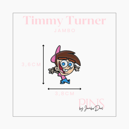Timmy Turner pin afmetingen