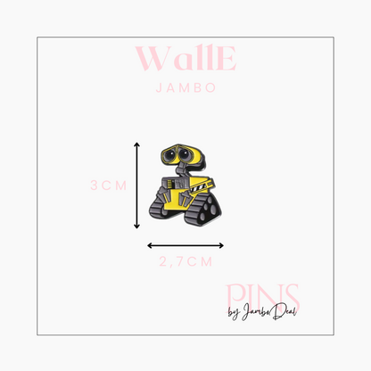 Wall-E pin afmetingen