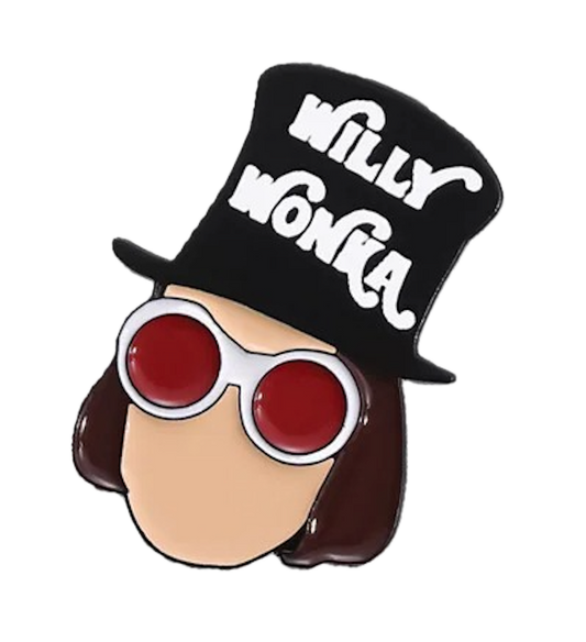 Willy Wonka met hoed pin zonder achtergrond